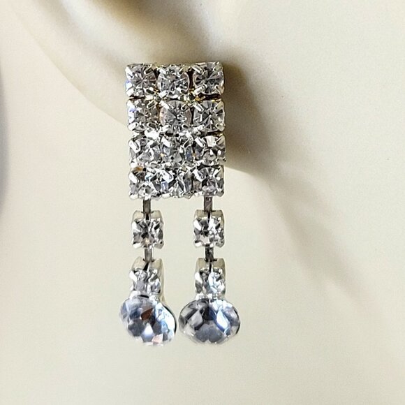 Silver Tone Small Earrings - Picture 2 of 13